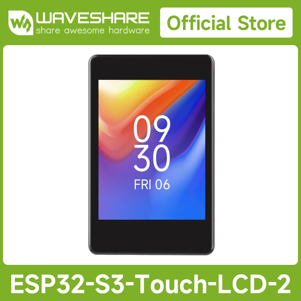 Esp32 Development Board - Waveshare ESP32-S3 บอร์ดพัฒนาจอแสดงผลแบบสัมผัสแบบ Capacitive ขนาด 2