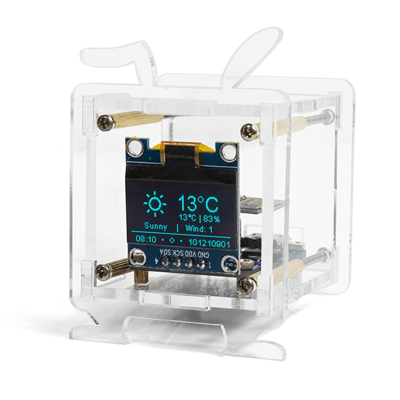 Esp8266 - AAAEL-DIY Esp8266 Mini นาฬิกาอิเล็กทรอนิกส์ชุด Oled รองรับ