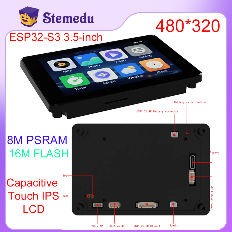 Espressif Esp32 - มินิ ESP32-S3 3.5นิ้วโมดูลหน้าจอสัมผัส capacitive IPS 8M