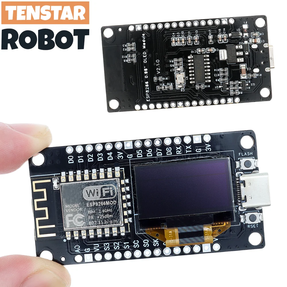 Esp8266 - NodeMCU ESP8266 V3 บอร์ดพัฒนา 0.96 นิ้ว
