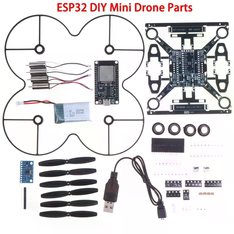Espressif Esp32 - ชุดโดรนขนาดเล็ก ESP32 แบบโอเพ่นซอร์ส, ชุดประกอบควอดคอปเตอร์ DIY สำหรับการเรียนรู้
