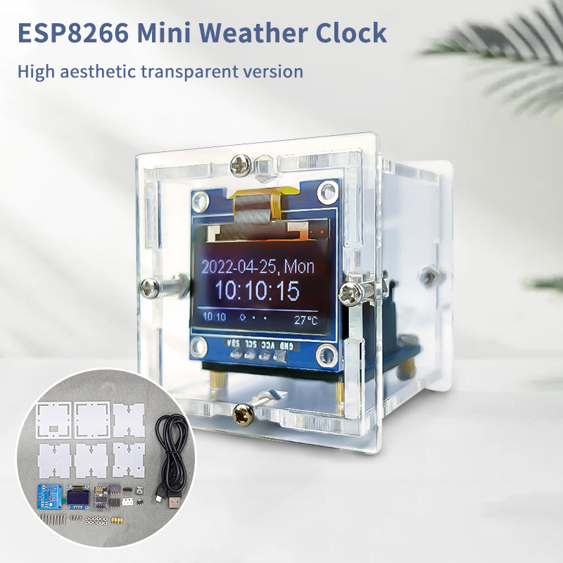 ชุดนาฬิกาพยากรณ์อากาศขนาดเล็ก  - Esp8266 บทวิจารณ์และราคา