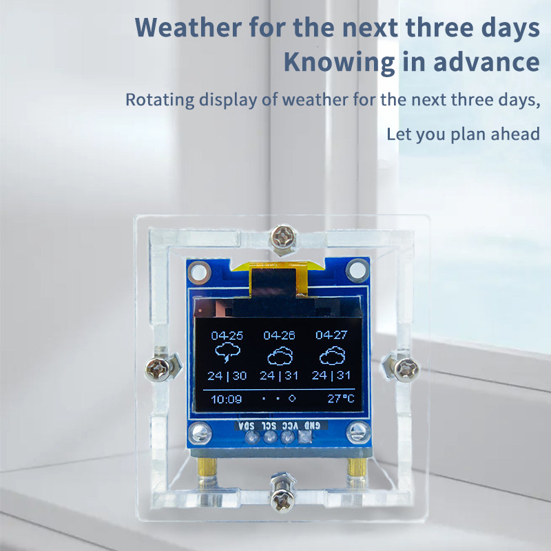 ชุดนาฬิกาพยากรณ์อากาศขนาดเล็ก  - Esp8266 บทวิจารณ์และราคา