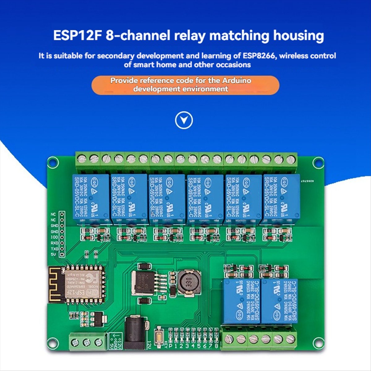 โมดูลรีเลย์ A99X 8 ช่อง ใช้ไฟ  - Esp8266 บทวิจารณ์และราคา
