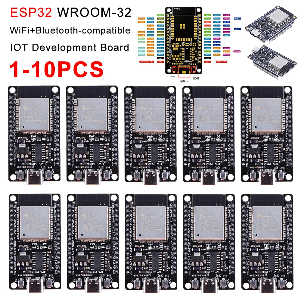1-10PCS ESP32 บอร์ดพัฒนาโมดูลบ - Esp32 Wifi Bluetooth Module บทวิจารณ์และราคา