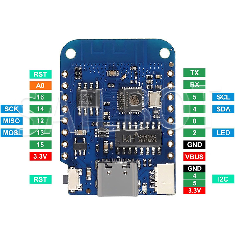 1-10PCS WeMos D1 Mini ESP8266  - Esp8266 Nodemcu บทวิจารณ์และราคา