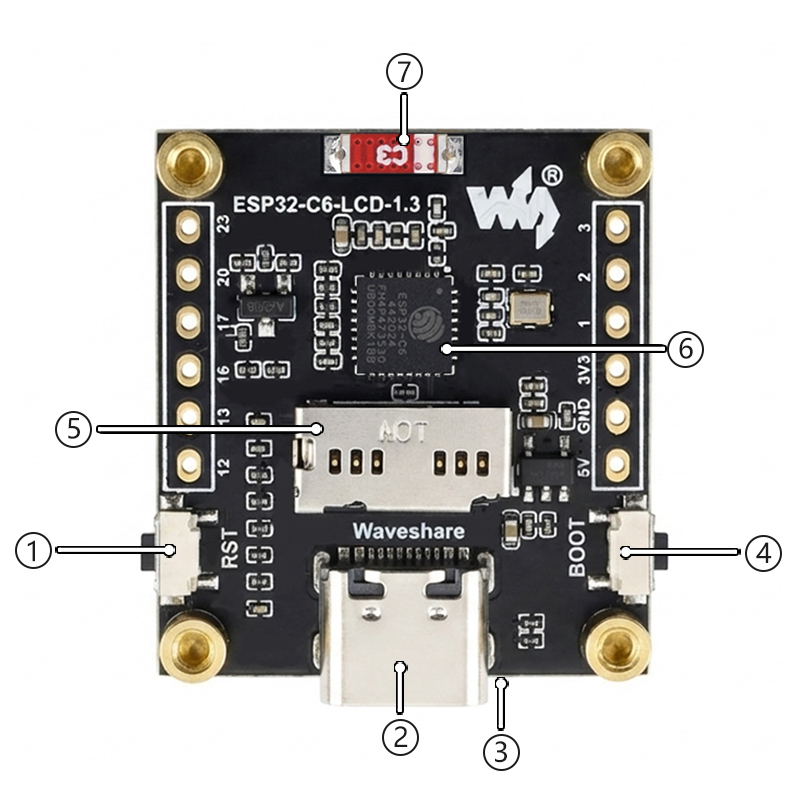 บอร์ดพัฒนา ESP32-C6 พร้อมจอ LC - Espressif Esp32 บทวิจารณ์และราคา