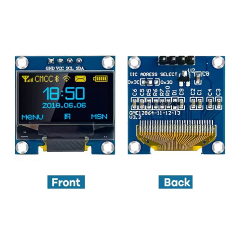 0.96 นิ้ว OLED จอแสดงผลโมดูล I - Esp8266 บทวิจารณ์และราคา