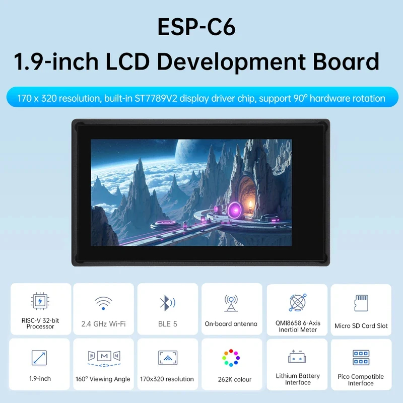ESP32-C6 บอร์ดพัฒนาหน้าจอ LCD  - Esp32 C6 บทวิจารณ์และราคา