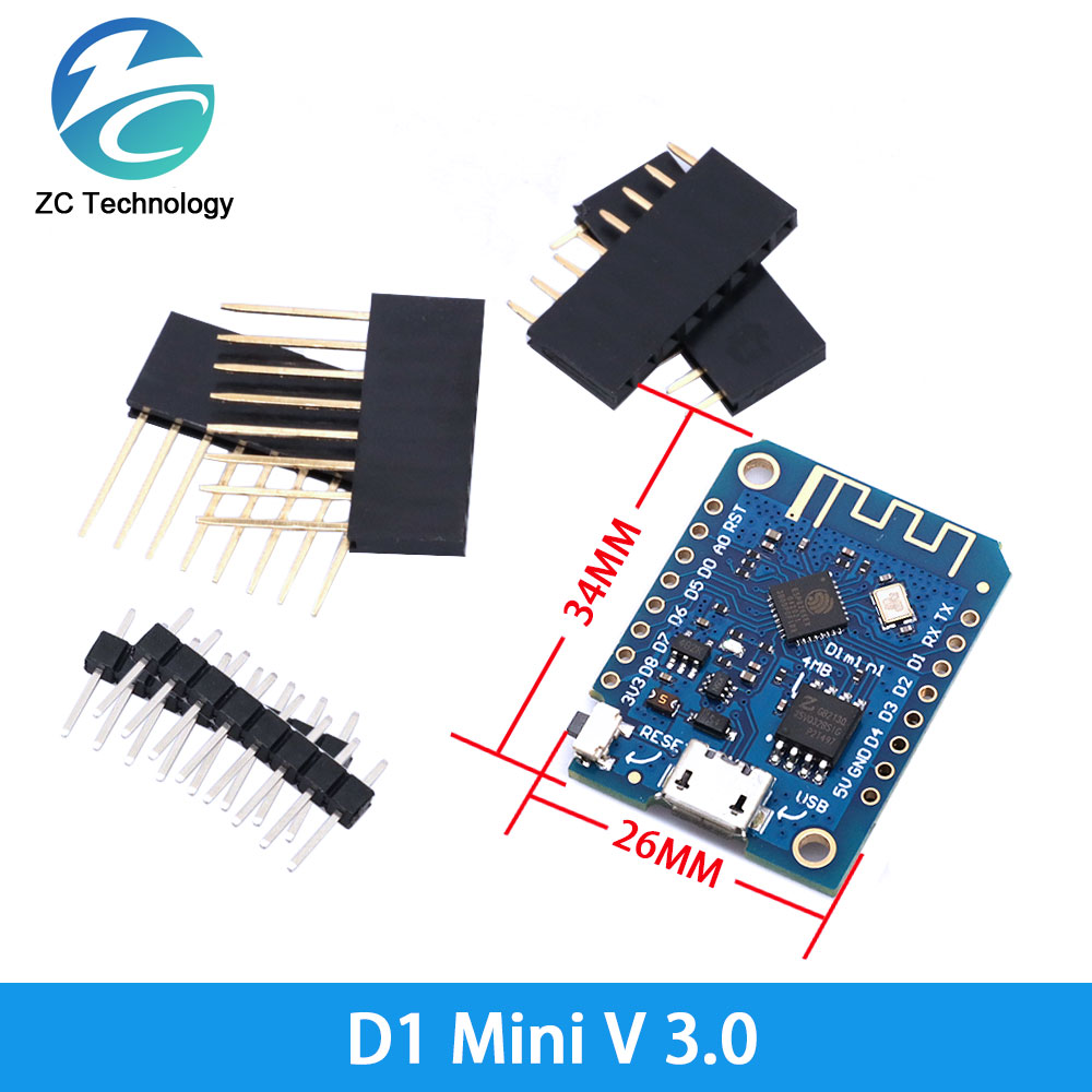 D1 Mini ESP8266 ESP-12F CH340G - Esp8266 Nodemcu บทวิจารณ์และราคา