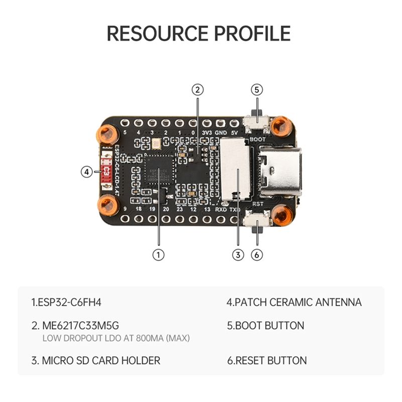 [ใหม่ A09R!】 Esp32-C6 บอร์ดพัฒ - Esp32 C6 บทวิจารณ์และราคา